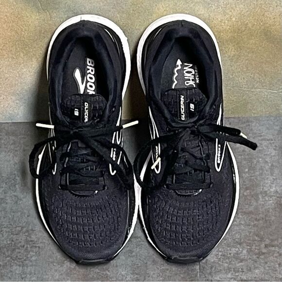 Brooks Glycerin 19 1203431B068 Women's Black/White Running Shoes Size 8.5B - Picture 7 of 16